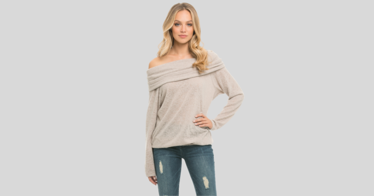 How To Wear off the Shoulder Sweater