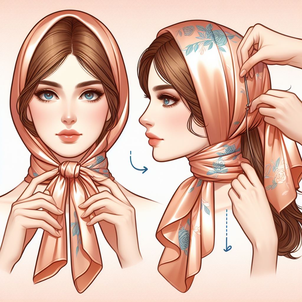 Steps To Understand How To Tie A Satin Head Scarf
