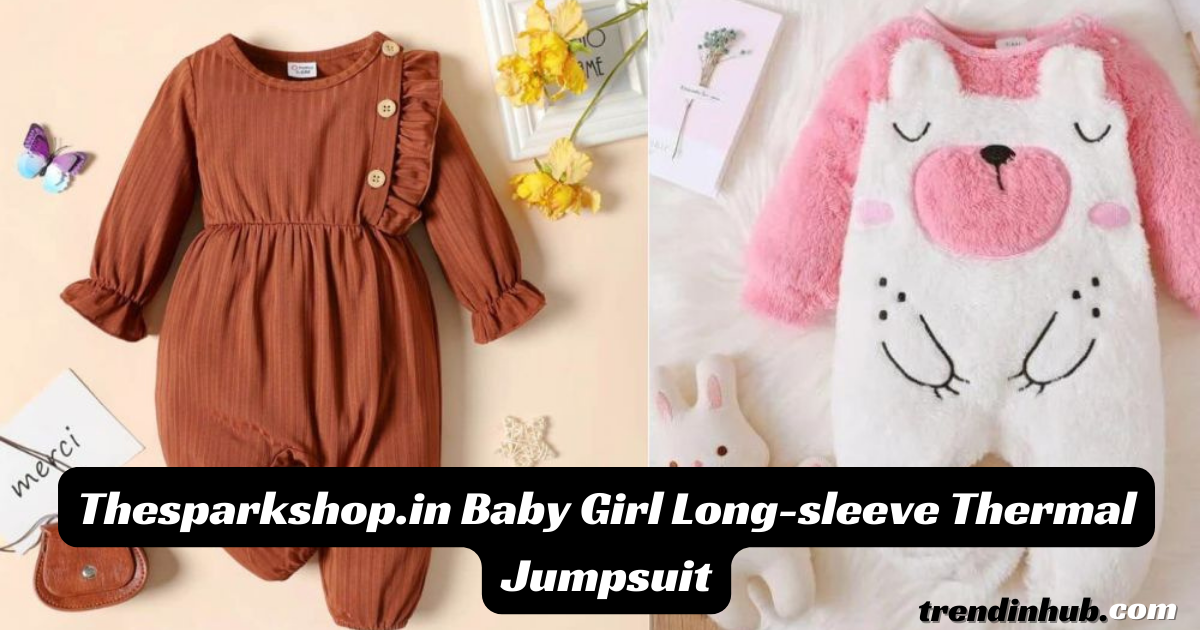Thesparkshop.in Baby Girl Long-sleeve Thermal Jumpsuit